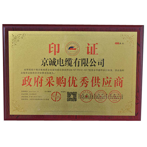政府采购优秀供应商
